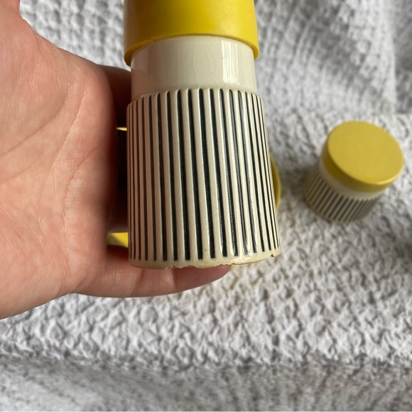 Vintage Hornsea Summertime Cruet set salt & pepper shaker mustard pot & dish MCM - Picture 11 of 16